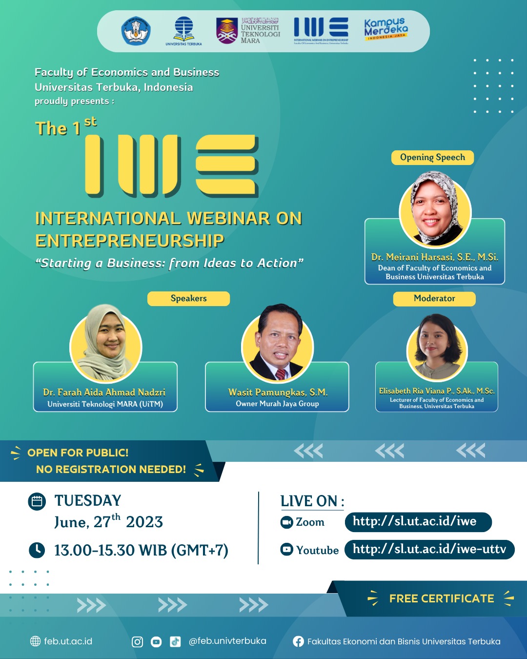 Webinar Fakultas Ekonomi Dan Bisnis The 1st INTERNATIONAL WEBINAR ON ...